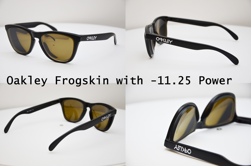 Oakley Frogskins with lenticular prescription lenses