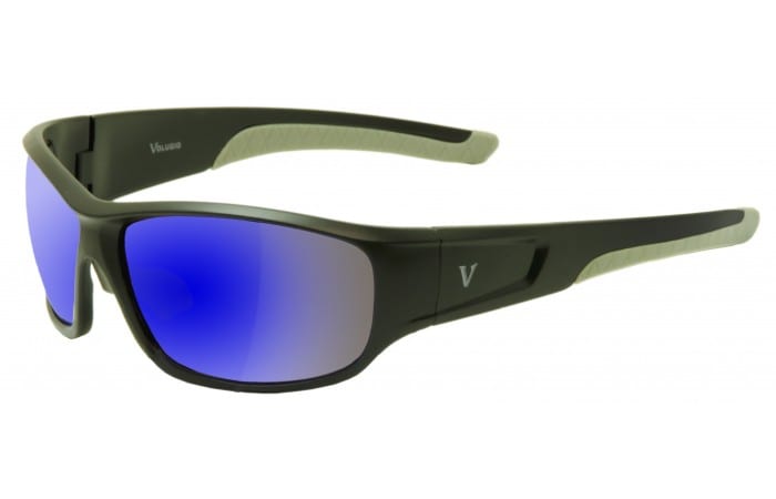 Volugio Sports Sunglasses DDF-223 Black/Gray Frames, Copper Lens w 