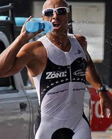 Jano Soto in the Lavaman Triathlon in Kona, HI